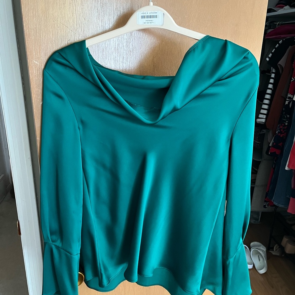 Joseph Ribkoff Green Relaxed Blouse - Picture 6 of 7